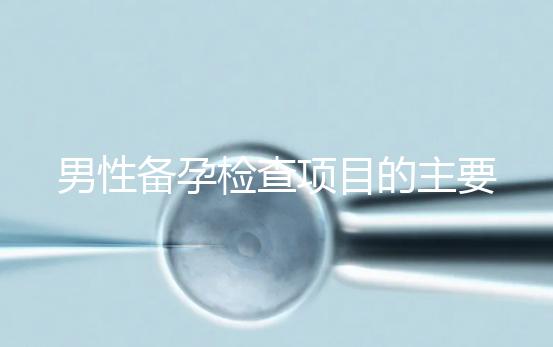 男性備孕檢查項目的主要內容是什么？