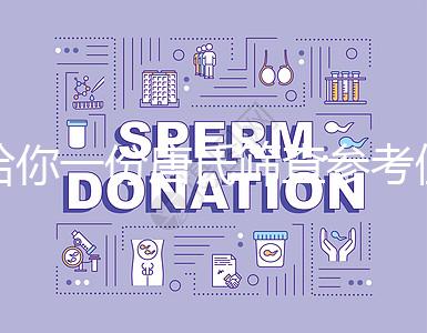 給你一份唐氏篩查參考值表，廣西醫院費用合算